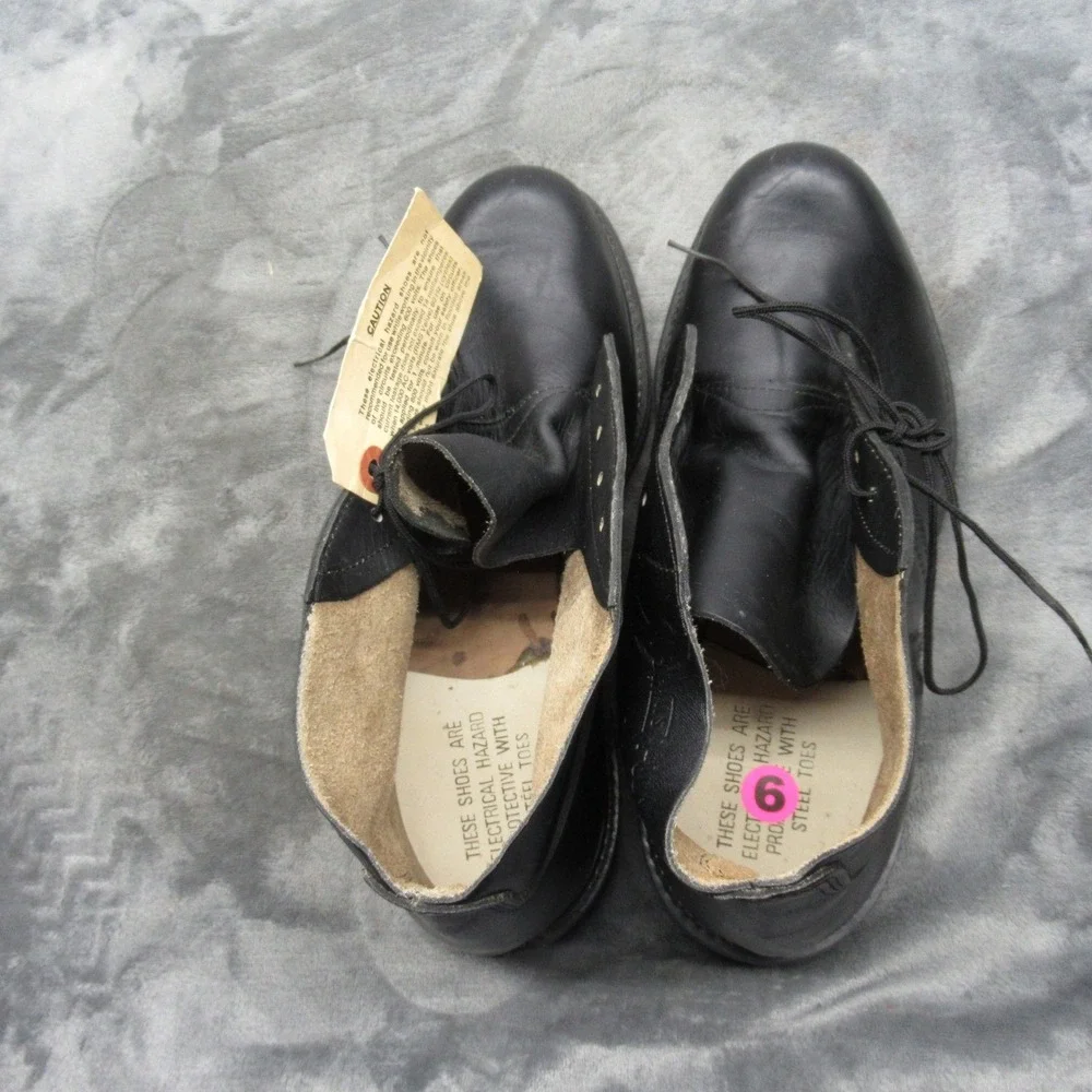 Biltrite Work Boot Men 10US 8UK? BLK Leather Safety Toe Military Combat READ NWD